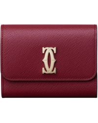 Cartier - Mini Leather C De Wallet - Lyst