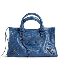 Balenciaga - Small Lambskin Le City Top-Handle Bag - Lyst