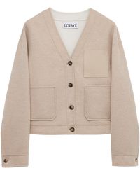Loewe - Wool-Cashmere Anagram Cardigan - Lyst