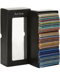 Paul Smith Socken, gestreift, 3 Stück - Schwarz