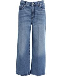 GOOD AMERICAN - Cropped Good Waist Palazzo Jeans - Lyst