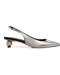 Weekend by Maxmara - Leather Gallico Slingback Pumps 35 - Lyst