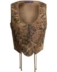 Ralph Lauren - Sleeveless Thurlow Corset Top - Lyst