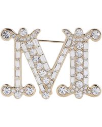 Max Mara Logo Brooch - Multicolour