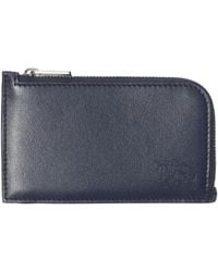 Burberry - Leather Ekd Zipped Card Holder - Lyst