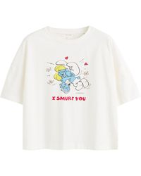 Chinti & Parker - X The Smurfs Organic Cotton T-shirt - Lyst