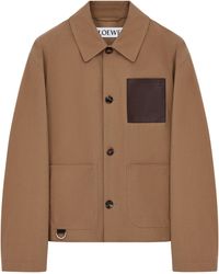 Loewe - Cotton Workwear Jacket - Lyst