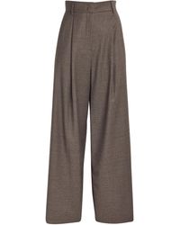 Weekend by Maxmara - Virgin Wool Palazzo Trousers - Lyst