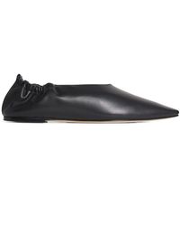 JOSEPH - Leather Pointed Ballet Flats - Lyst