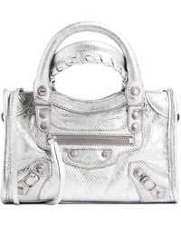 Balenciaga - Metallic Le City Nano Top-Handle Bag - Lyst