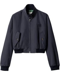 Miu Miu - Cotton-Blend Panama Blouson Jacket - Lyst