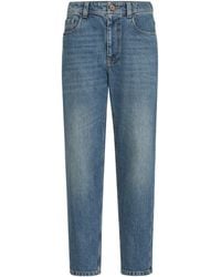 Brunello Cucinelli - Authentic Cotton Straight Jeans - Lyst