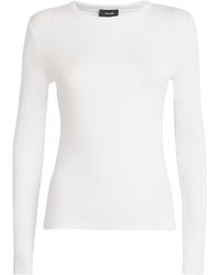 ME+EM - Cotton-Blend Long-Sleeve T-Shirt - Lyst