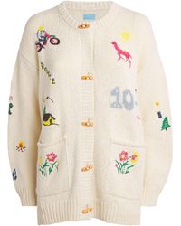 Mother - Embroidered The Long Drop Cardigan - Lyst