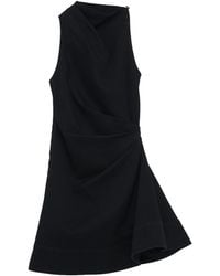 McQueen - Cotton Asymmetric Mini Dress - Lyst