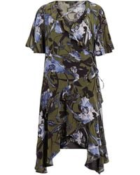 AllSaints - Floral Meagan Wrap Dress - Lyst