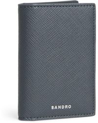 Sandro - Faux Leather Bifold Card Holder - Lyst