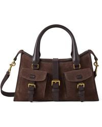 Mulberry - Small Suede Roxanne Top-Handle Bag - Lyst