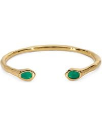 Monica Vinader - Vermeil And Onyx Odyssey Cuff Bracelet - Lyst
