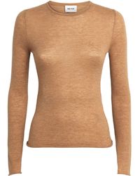 ME+EM - Merino Wool-Cashmere Barely There Top - Lyst
