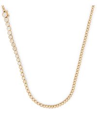 Sophie Bille Brahe - Yellow Gold And Diamond Tennis Necklace - Lyst