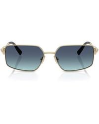 Tiffany & Co. - Metal Rectangular Tf3111 Sunglasses - Lyst