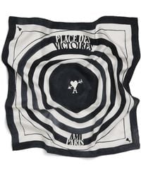 Ami Paris - Silk Place Des Victoires Scarf - Lyst
