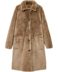 AllSaints - Shearling Reversible Serra Coat - Lyst