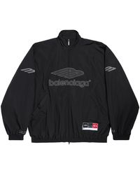 Balenciaga - Cotton-Blend 3B Logo Oversized Jacket - Lyst