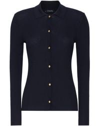 Max Mara - Virgin Wool Ribbed Cardigan - Lyst