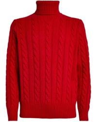 Polo Ralph Lauren - Wool-cashmere Cable-knit Sweater - Lyst