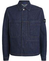 Stone Island - Denim Coach Jacket - Lyst