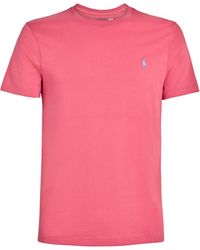 Polo Ralph Lauren - Cotton Custom-Fit Polo Pony T-Shirt - Lyst