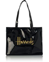 Harrods Signature Logo Tote Bag - Black