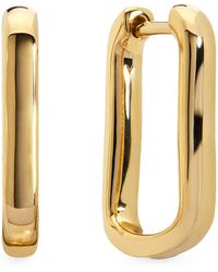 Monica Vinader - Vermeil Mini Alta Huggie Earrings - Lyst