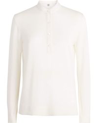 TOTEME - Wool-Silk Long-Sleeve T-Shirt - Lyst