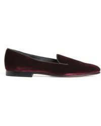 Eleventy - Velvet Loafers - Lyst