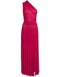 Valentino - Knitted One-Shoulder Maxi Dress - Lyst