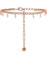 SHAY - Rose Gold And Diamond Choker Necklace - Lyst