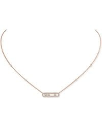 Messika - Move Classique And Diamond Pavé Necklace - Lyst