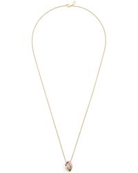 Cartier - Mixed And Diamond Trinity Cushion Pendant Necklace - Lyst