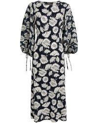 Weekend by Maxmara - Floral Ruched-sleeve Dress - Lyst