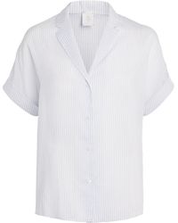 Eleventy - Cotton-Silk Striped Shirt - Lyst