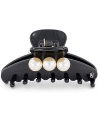 Alexandre De Paris - Oversize Pearl-Detail Claw Hair Clip - Lyst