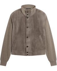 dunhill - Cashmere-Leather Bomber Jacket - Lyst