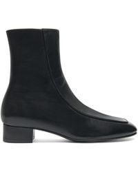Herbert Levine - Leather Shadow Ban Ankle Boots 30 - Lyst