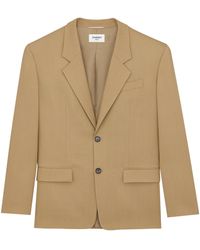 Saint Laurent - Wool-Mohair Single-Breasted Blazer - Lyst