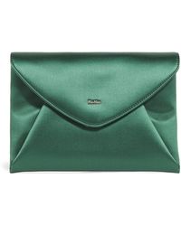 Max Mara - Satin Envelope Clutch Bag - Lyst