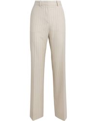 Acne Studios - Wool Pinstripe Straight Trousers - Lyst