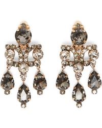 Max Mara - Embellished Chandelier Earrings - Lyst